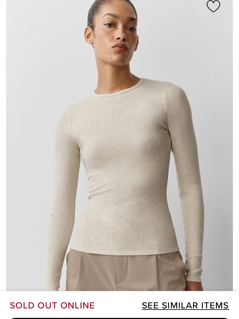 Alo ribbed modal long sleeve like new
